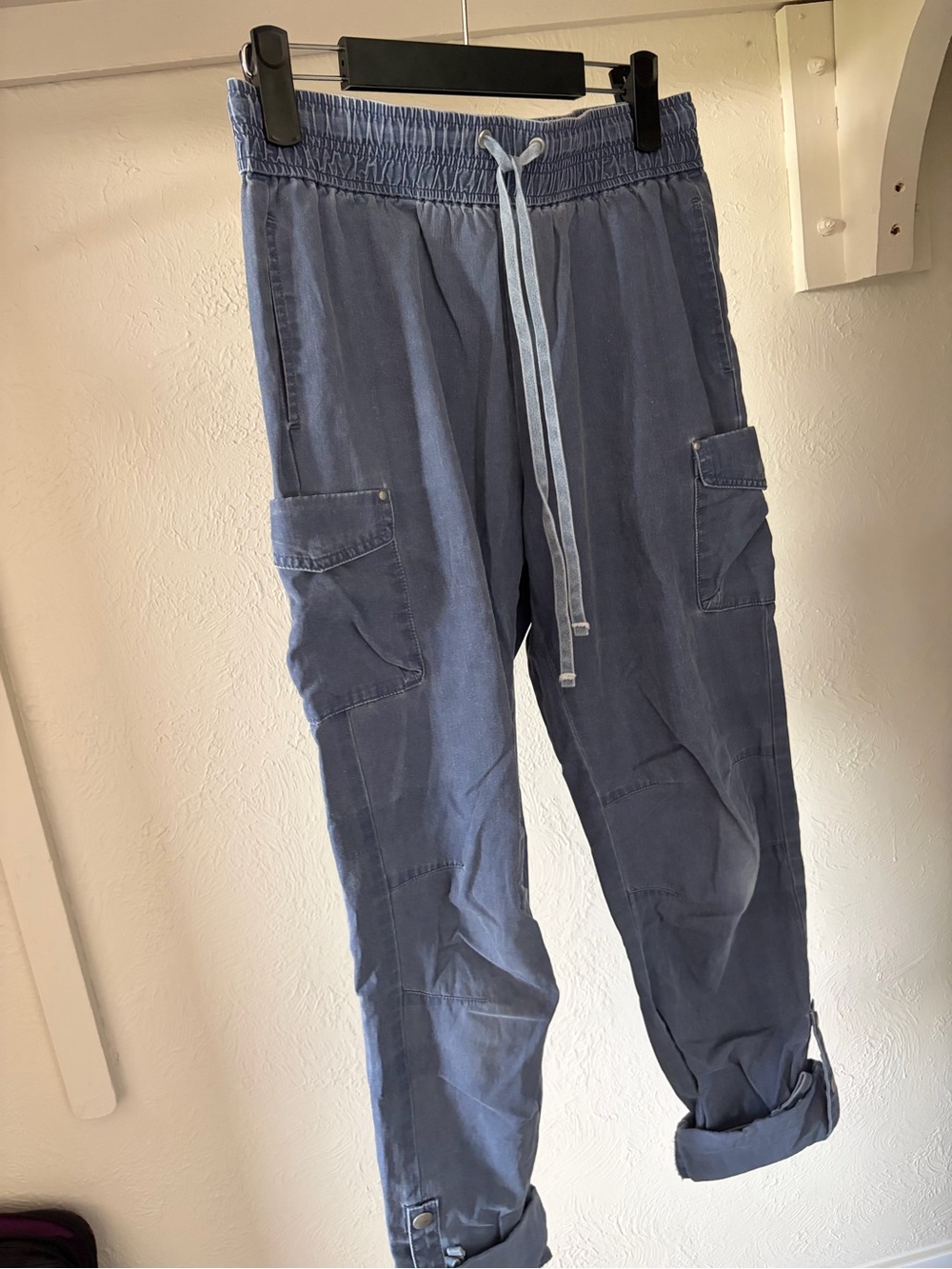 John Elliott Slate Blue Cargo Drawstring Pants